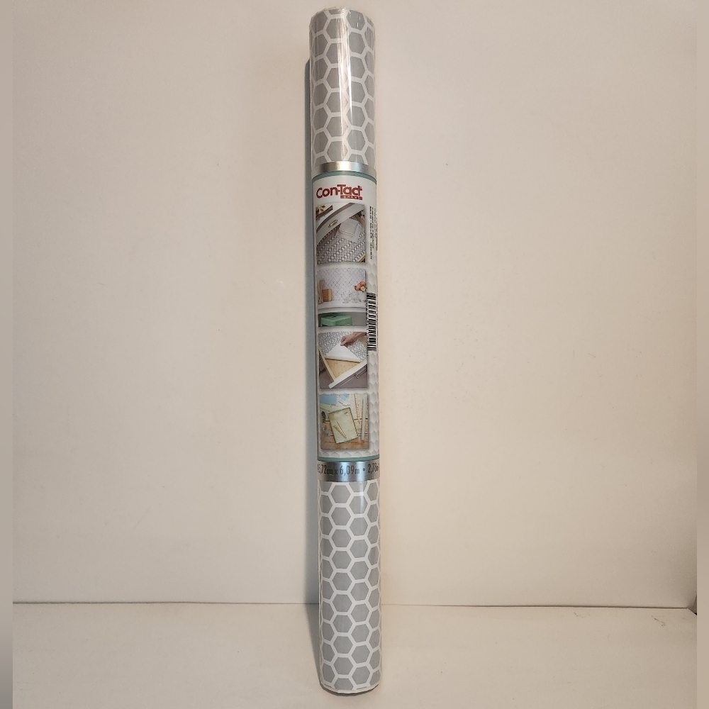 Brand New Grey and White Honeycomb style Contact Paper